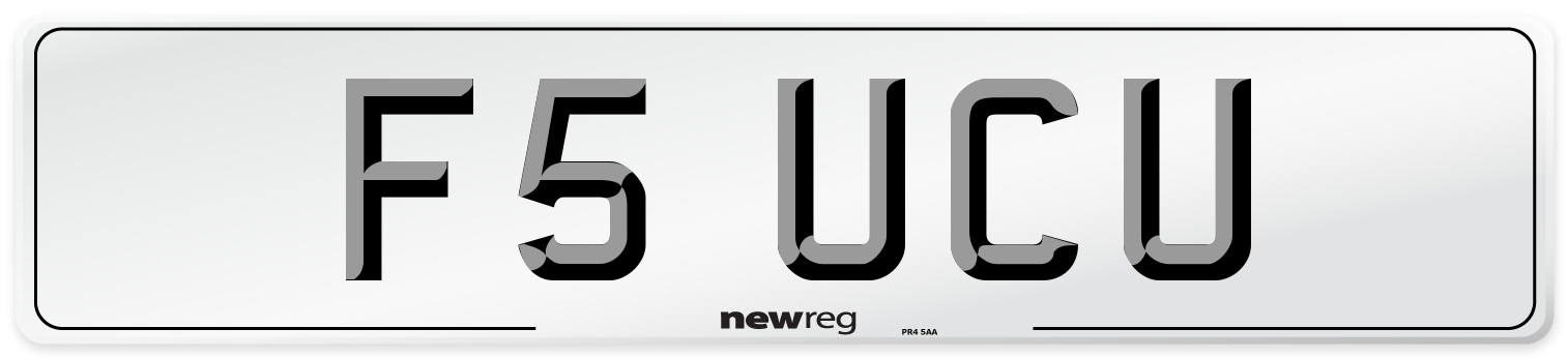 F5 UCU Number Plate from New Reg